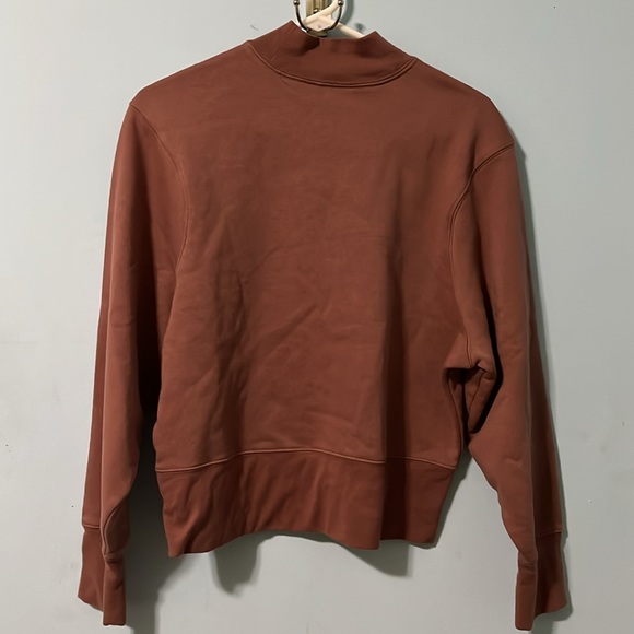 DSG Crew Mock Neck Sweatshirt size M Dark Mauve - Picture 4 of 6